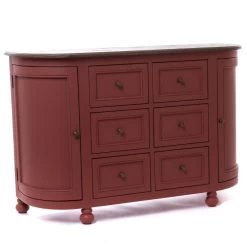 Buffet 6 Tiroirs Bohème Terracota -Meubles De Maison Magasin 887 1 Buffet 6 Tiroirs Boheme Terracota Amadeus Cades Deco Campagne Chic 3