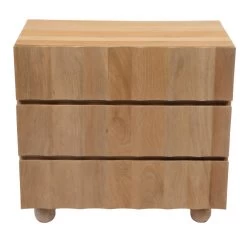 Commode 3 Tiroirs Colombe Bois Naturel