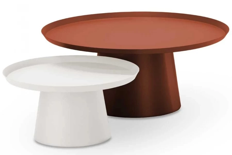 Tables Basses Soma Terracotta Blanc S/2 3 Tables Basses Soma Terracotta Blanc S/2