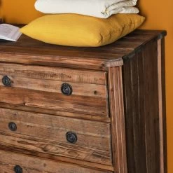 Commode 3 Tiroirs Vieux Pin Sidonie 8 Commode 3 Tiroirs Vieux Pin Sidonie -Meubles De Maison Magasin 917 1 Commode 3 Tiroirs Vieux Pin Sidonie Signature Deco Campagne Chic 3