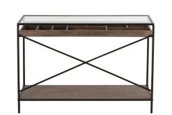 Console Bois Métal Tiroir Compartimenté Jolipa -Meubles De Maison Magasin 919 87775 4