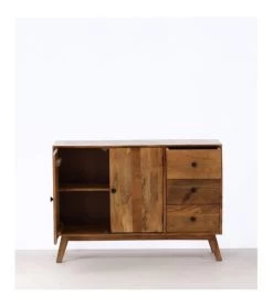 Buffet Bas Bois 2 Portes 3 Tiroirs Ateka Athezza -Meubles De Maison Magasin 921 1 Buffet Bas Bois 2 Portes 3 Tiroirs Ateka Athezza Hanjel Style Campagne