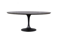 Table à Manger Ovale Tulipe Pierre Bleue 180cm