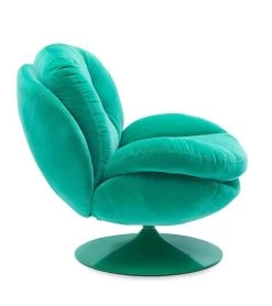 Fauteuil Memento Velours Uni Vert Cl NOUVEAU -Meubles De Maison Magasin 922 1 Fauteuil Memento Velours Uni Vert Athezza Hanjel Deco Campagne Chic 3
