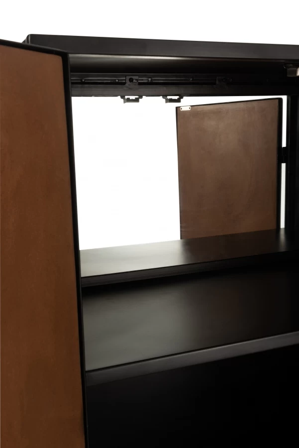 Armoire Bar Indus Métal/Bois Jline By Jolipa 11 Armoire Bar Indus Métal/Bois Jline By Jolipa – Image 9