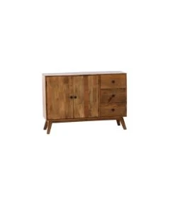 Buffet Bas Bois 2 Portes 3 Tiroirs Ateka Athezza -Meubles De Maison Magasin 926 1 Buffet Bas Bois 2 Portes 3 Tiroirs Ateka Athezza Hanjel Style Campagne 4