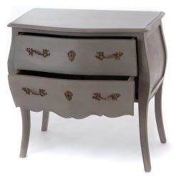 Commode Sauteuse 2 Tiroirs Murano Taupe -Meubles De Maison Magasin 927 1 Commode Sauteuse 2 Tiroirs Murano Taupe Amadeus Cades Deco Campagne Chic 3