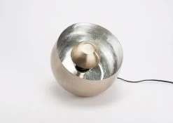 Lampe De Sol Métal Argent Samuel MM Amadeus Cades Deco