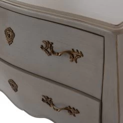 Commode Sauteuse 2 Tiroirs Murano Taupe -Meubles De Maison Magasin 932 1 Commode Sauteuse 2 Tiroirs Murano Taupe Amadeus Cades Deco Campagne Chic 4