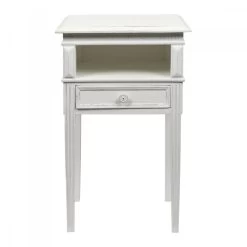 Chevet 1 Tiroir Arnaud Blanc --- Blanc D'Ivoire