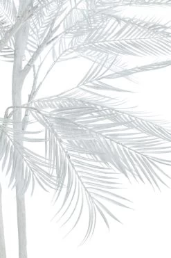 Arbre Feuilles Palmier Métal Argenté 3 Troncs 250cm -Meubles De Maison Magasin 939 1 Arbre Feuilles Palmier Metal Argente 3 Troncs 250cm Jline Jolipa Deco Campagne Chic 3