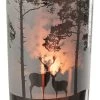 Photophore Forêt Cerf Verre Gris GM 1 Photophore Forêt Cerf Verre Gris GM -Meubles De Maison Magasin 939 1 Photophore Foret Cerf Verre Gris Large JLine Jolipa Deco Campagne Chic 2