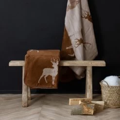 Plaid Cerf Rouille 150*200 9 Plaid Cerf Rouille 150*200 -Meubles De Maison Magasin 944 1 Plaid Cerf Rouille 150x200 Mars More Deco Campagne Chic 5