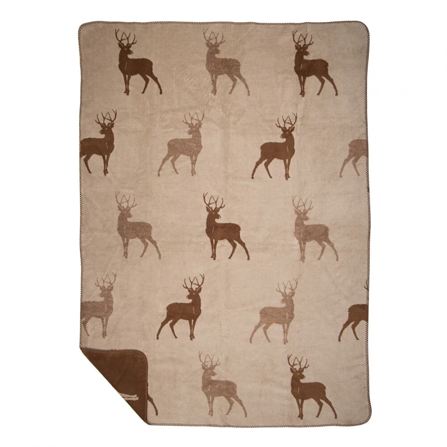 Plaid Cerf Rouille 150*200 4 Plaid Cerf Rouille 150*200 – Image 2