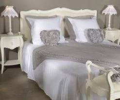 Tête De Lit Bois Blanc Tissu Murano 160cm Amadeus 7 Tête De Lit Bois Blanc Tissu Murano 160cm Amadeus -Meubles De Maison Magasin 956 Tete de Lit Murano 160cm 3