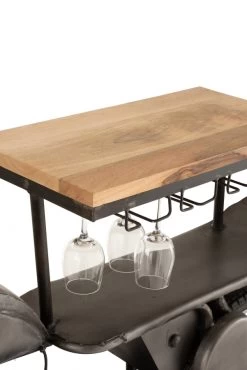 Bar Comptoir Moto Vintage Métal Anthracite 17 Bar Comptoir Moto Vintage Métal Anthracite -Meubles De Maison Magasin 957 1 Bar Comptoir Moto Vintage Metal Anthracite Jline Jolipa Deco Campagne chic 9