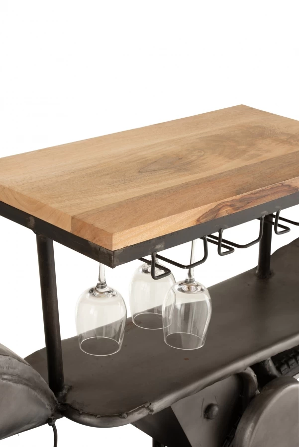 Bar Comptoir Moto Vintage Métal Anthracite 10 Bar Comptoir Moto Vintage Métal Anthracite – Image 8