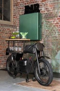 Bar Comptoir Moto Vintage Métal Anthracite 16 Bar Comptoir Moto Vintage Métal Anthracite -Meubles De Maison Magasin 962 1 Bar Comptoir Moto Vintage Metal Anthracite Jline Jolipa Deco Campagne chic