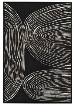 Toile Cadre Sestri Noir Et Blanc Pomax 83*123