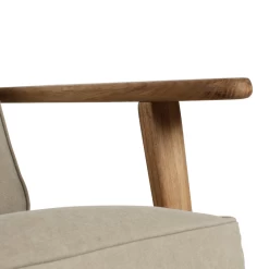 Fauteuil Laureli Chêne Coton Lavé Gris 8 Fauteuil Laureli Chêne Coton Lavé Gris -Meubles De Maison Magasin 966 Fauteuil Laureli Gris 3