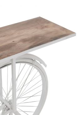 Console Bar Vélo Métal Blanc 14 Console Bar Vélo Métal Blanc -Meubles De Maison Magasin 967 1 Console Bar Velo Metal blanc Jline Jolipa Deco Campagne Chic 7