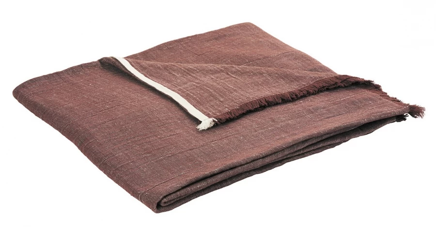 Couvre Lit Astrid Coton Lin Terracota 240x260 Blanc D'Ivoire 3 Couvre Lit Astrid Coton Lin Terracota 240x260 Blanc D'Ivoire