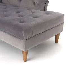 Méridienne Velours Capitonné Gris Amadeus Cades Deco 7 Méridienne Velours Capitonné Gris Amadeus Cades Deco -Meubles De Maison Magasin 982 1 Meridienne Velours Capitonne Gris Amuadeus Cades Deco Style Campagne 2