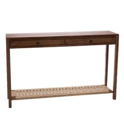 Console 2 Tiroirs Daphné Bois Cordes