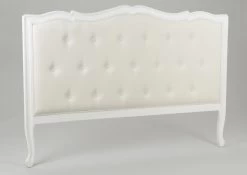 Tête De Lit Bois Blanc Tissu Murano 160cm Amadeus