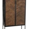 Armoire Bar Indus Métal/Bois Jline By Jolipa -Meubles De Maison Magasin 991 1 Armoire Bar Bois Metal