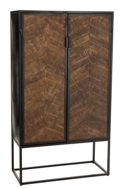 Armoire Bar Indus Métal/Bois Jline By Jolipa