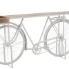 Console Bar Vélo Métal Blanc 1 Console Bar Vélo Métal Blanc -Meubles De Maison Magasin 992 1 Console Bar Velo Metal blanc Jline Jolipa Deco Campagne Chic 2